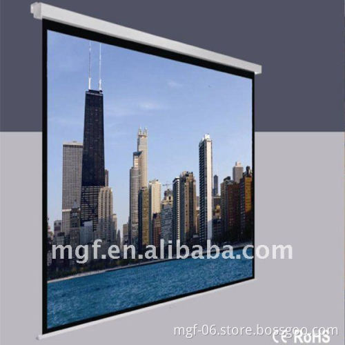 Projector screen with synchronous motor